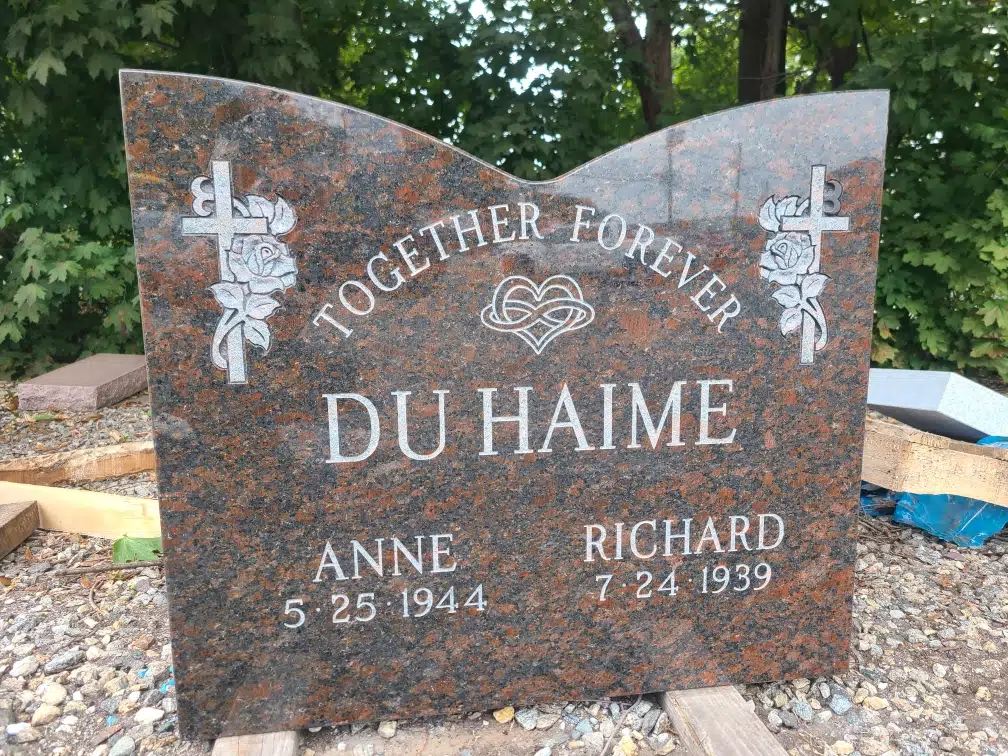 Granite Headstone Design hand-carved by Headstone Design Guide in NJ — image 2