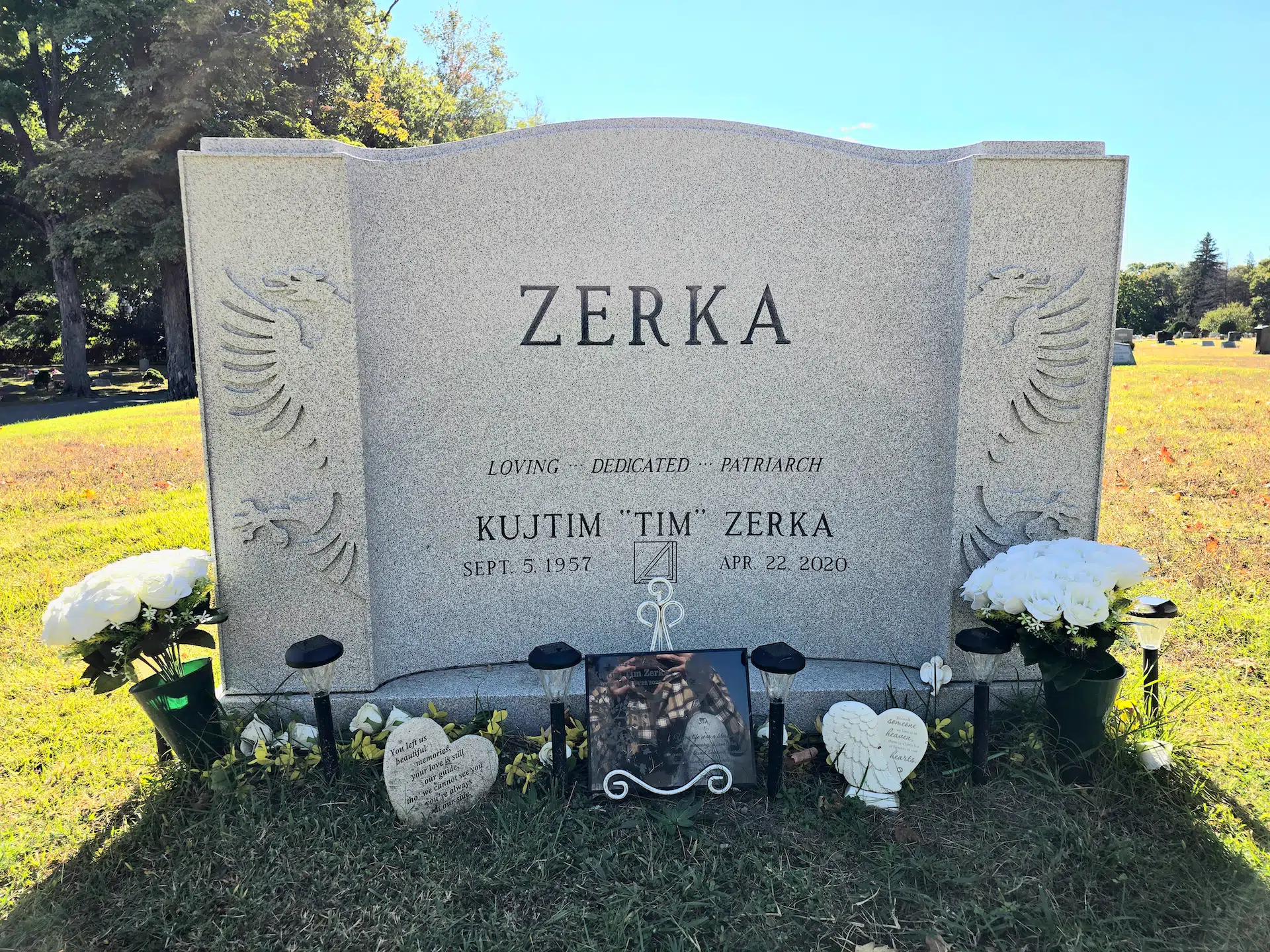 Granite Headstone Design hand-carved by Headstone Design Guide in NJ — image 4