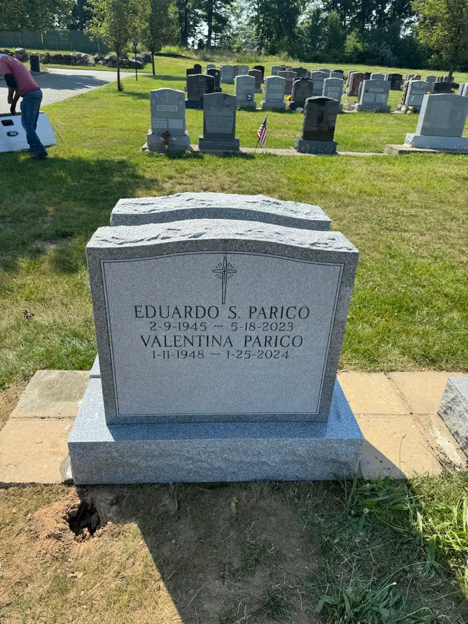 Granite Headstone Design hand-carved by Headstone Design Guide in NJ — image 3